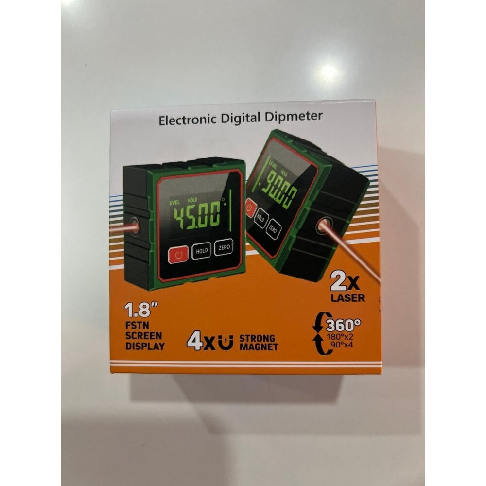 Electronic Digital Dipmeter, a magnetic digital angle finder or inclinometer